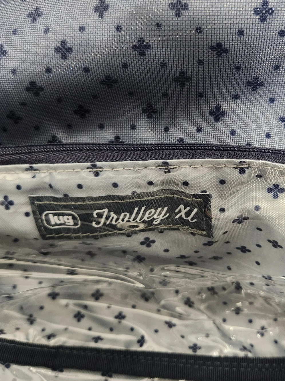 Lug XL Trolley Bag Cosmetic Toiletry Bag Green Navy Plaid
